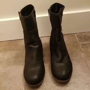 Maurice's Black Moto Boots